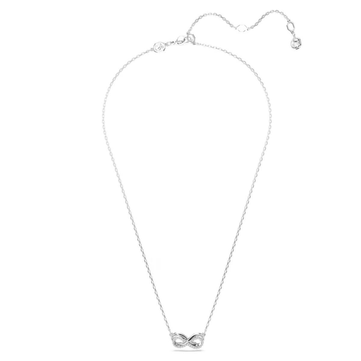 HYPERBOLA INFINITY SILVER PLATED SWAROVSKI NECKLACE 5687265