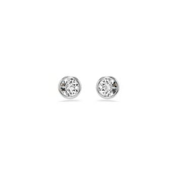 SWAROVSKI IMBER STUD EARRINGS RHODIUM PLATED 5696073