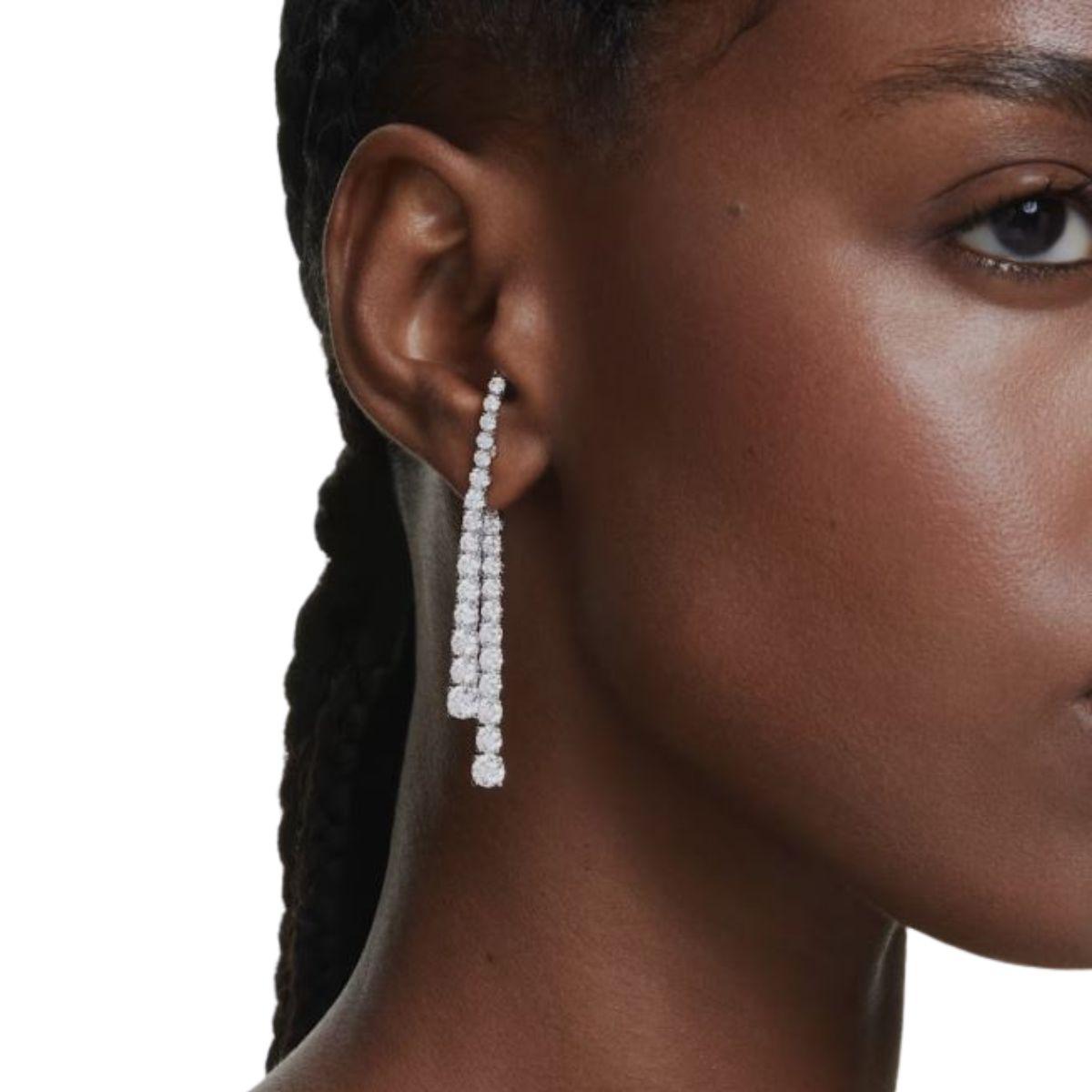 SWAROVSKI MATRIX EARRINGS RHODIUM PLATED 5709257