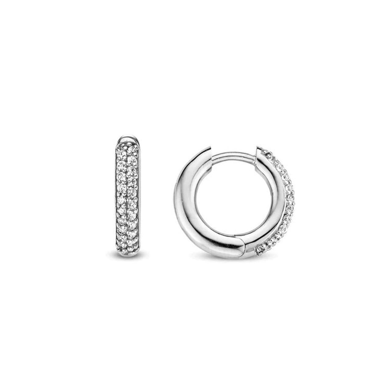 PENDIENTES TI SENTO PLATA BAÑADOS EN RODIO 7557ZI