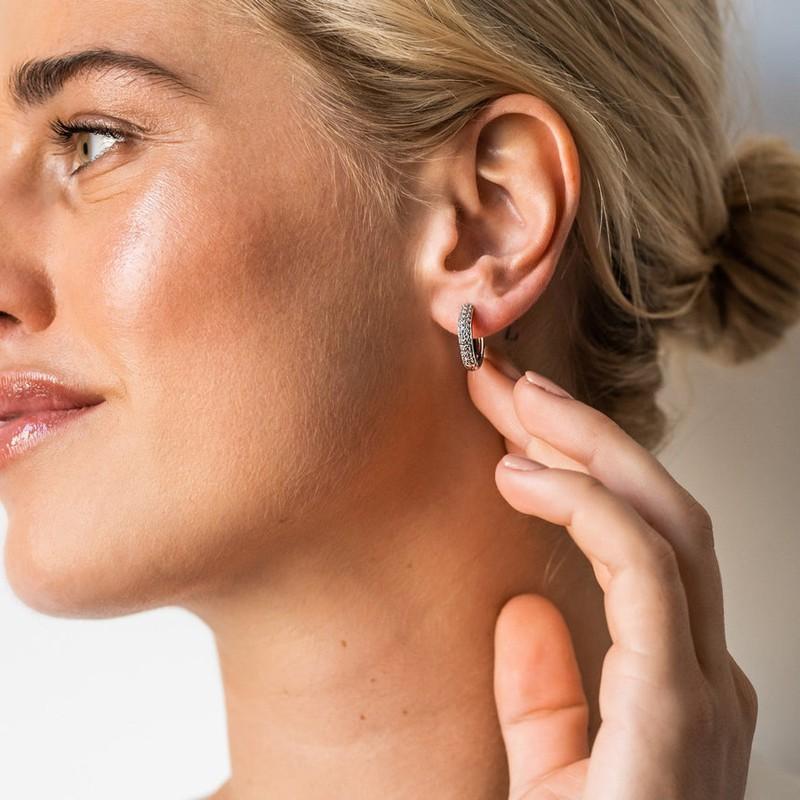 PENDIENTES TI SENTO PLATA BAÑADOS EN RODIO 7557ZI