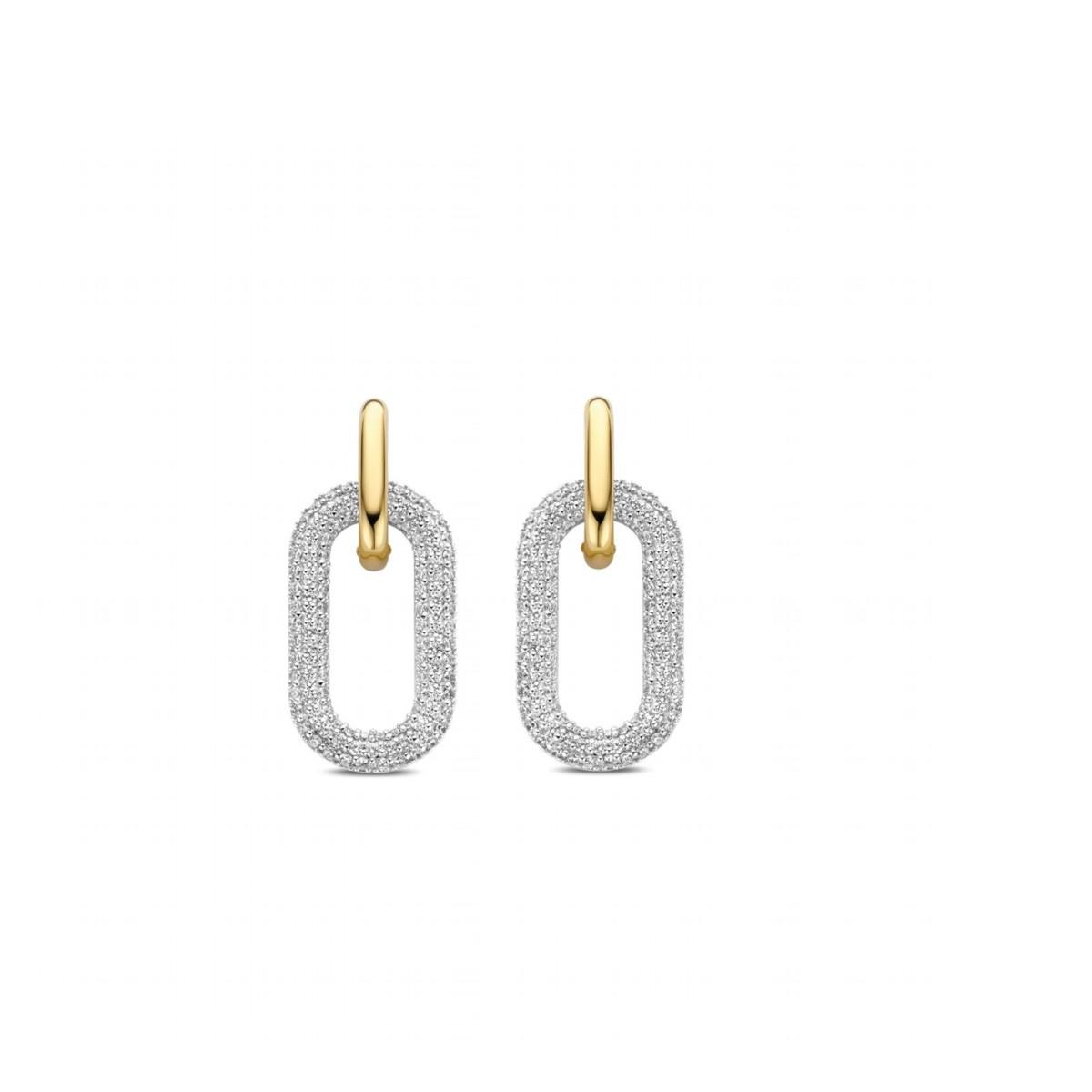 TI SENTO GOLD-PLATED SILVER EARRINGS 7844ZY