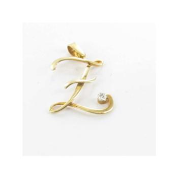 gold pendant letter z