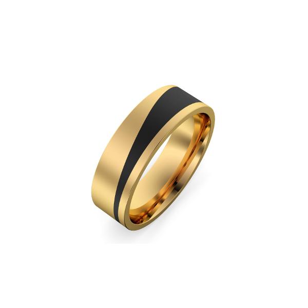 carbon and gold ring 9236ac