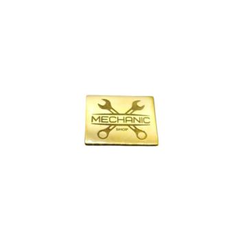 pin de oro amarillo de muestra. pin personalizado para empresas, instituciones, organismos y asociaciones.