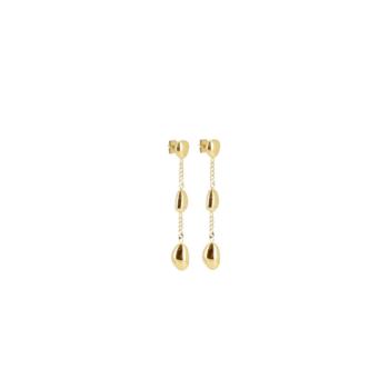 PENDIENTES ZAG BIJOUX BROOKE DE ACERO COLOR DORADO LARGOS SEL23075-01UNI