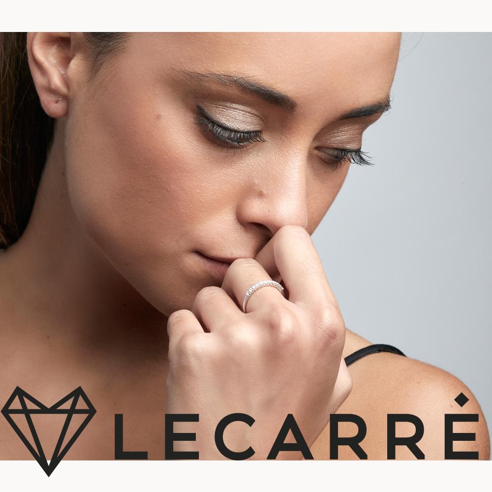 LECARRÉ RING FOR WOMEN GA045OB.13 GOLD AND DIAMONDS