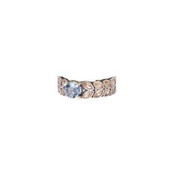 ANILLO DELCERRO DE PLATA Y TOPACIO AZUL 10945V-15 TALLA 15
