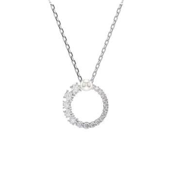 COLGANTE SWAROVSKI MATRIX BAÑADO EN RODIO Y PERLA DE CRISTAL 5688751