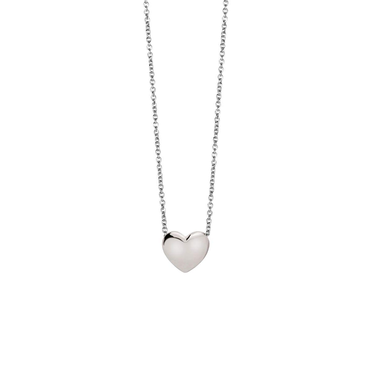 MABINA SILVER NECKLACE IN THE SHAPE OF A COR 553742