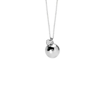COLGANTE LLAMADOR DE ANGELES MABINA EN PLATA Y CORAZON DE CIRCONITAS 553744