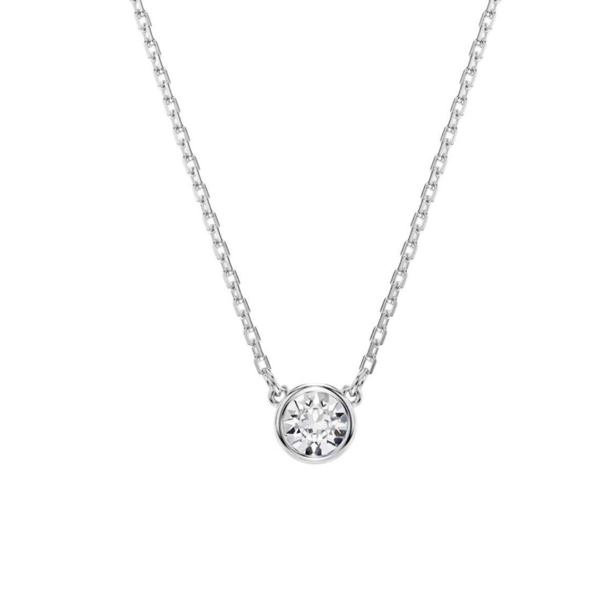 SWAROVSKI IMBER PENDANT RHODIUM PLATED 5696039