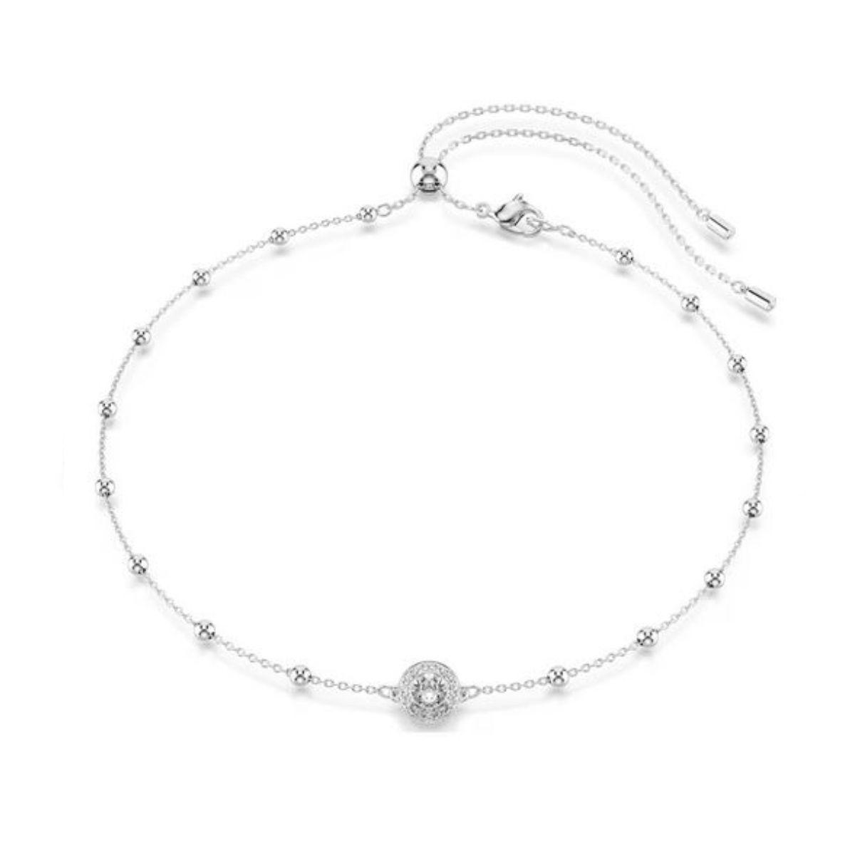SWAROVSKI ANGELIC NECKLACE WITH RHODIUM PLATING AND WHITE CRYSTALS 5733116