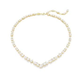 SWAROVSKI MESMERA NECKLACE WITH GOLD TONE PLATING AND WHITE CRYSTALS 5743826