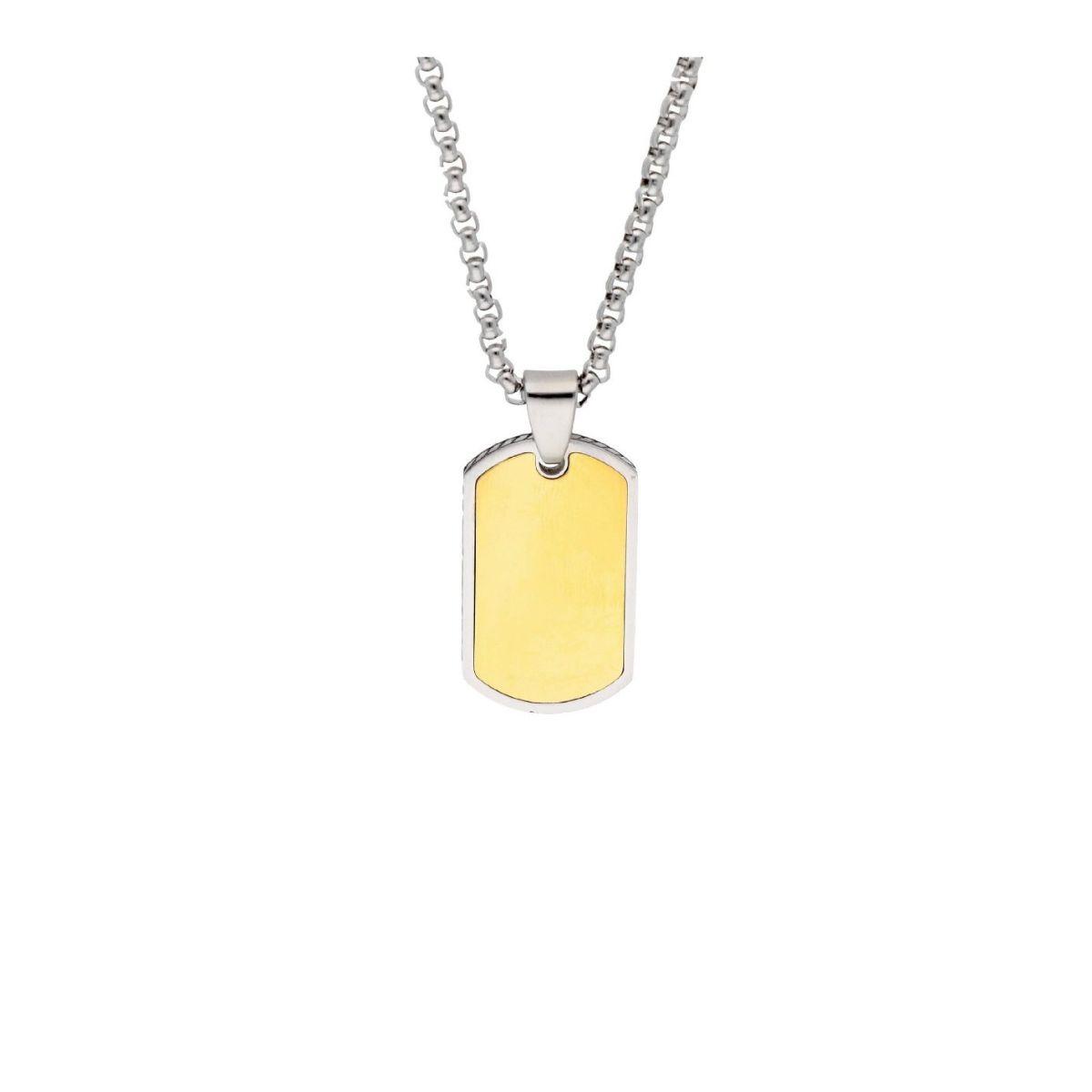 LISKA GOLD-COLORED STEEL PENDANT 847CD337-B