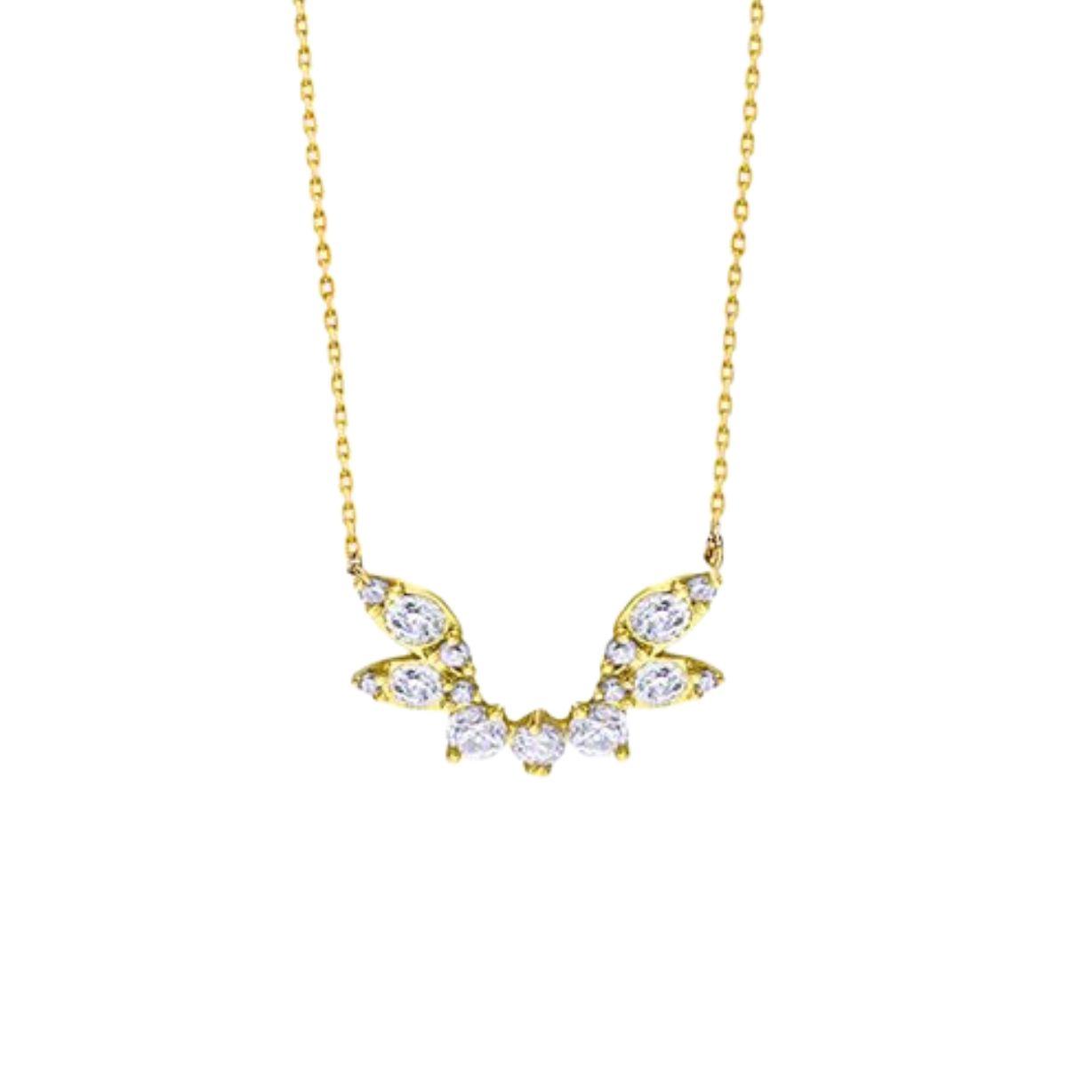 COLLAR LECARRÉ DE ORO AMARILLO Y DIAMANTES PES TOTAL 0.10CT HSI GD175OA.00