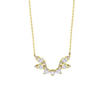 COLLAR LECARRÉ DE ORO AMARILLO Y DIAMANTES PES TOTAL 0.10CT HSI GD175OA.00