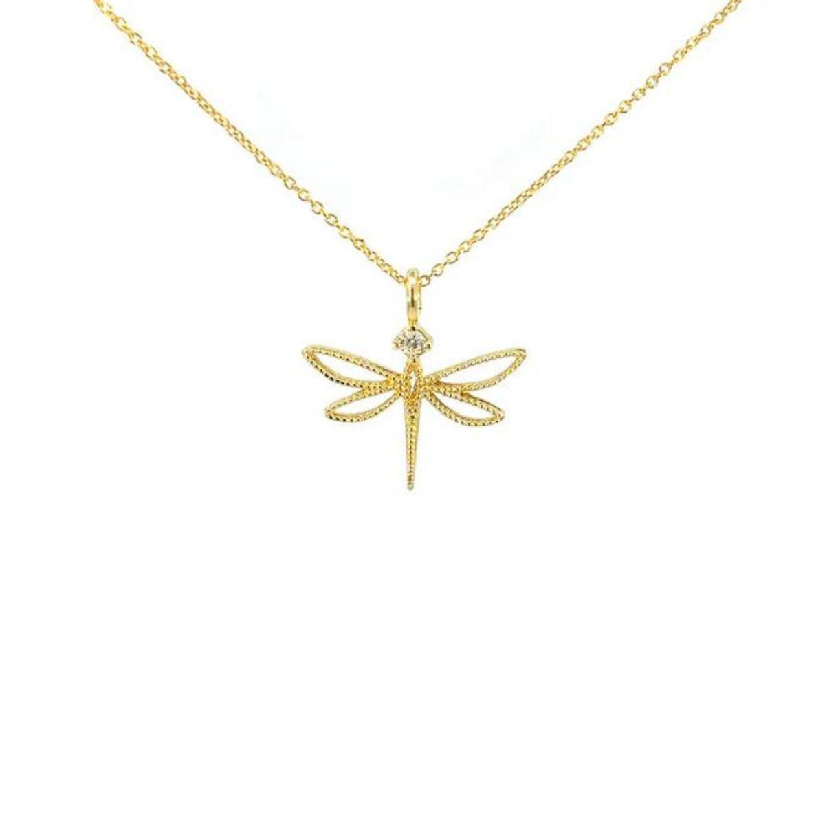 COLGANTE LOMIKO DE ORO AMARILLO 9K Y DIAMANTE CULTIVADO 0,05CT KCO0017A