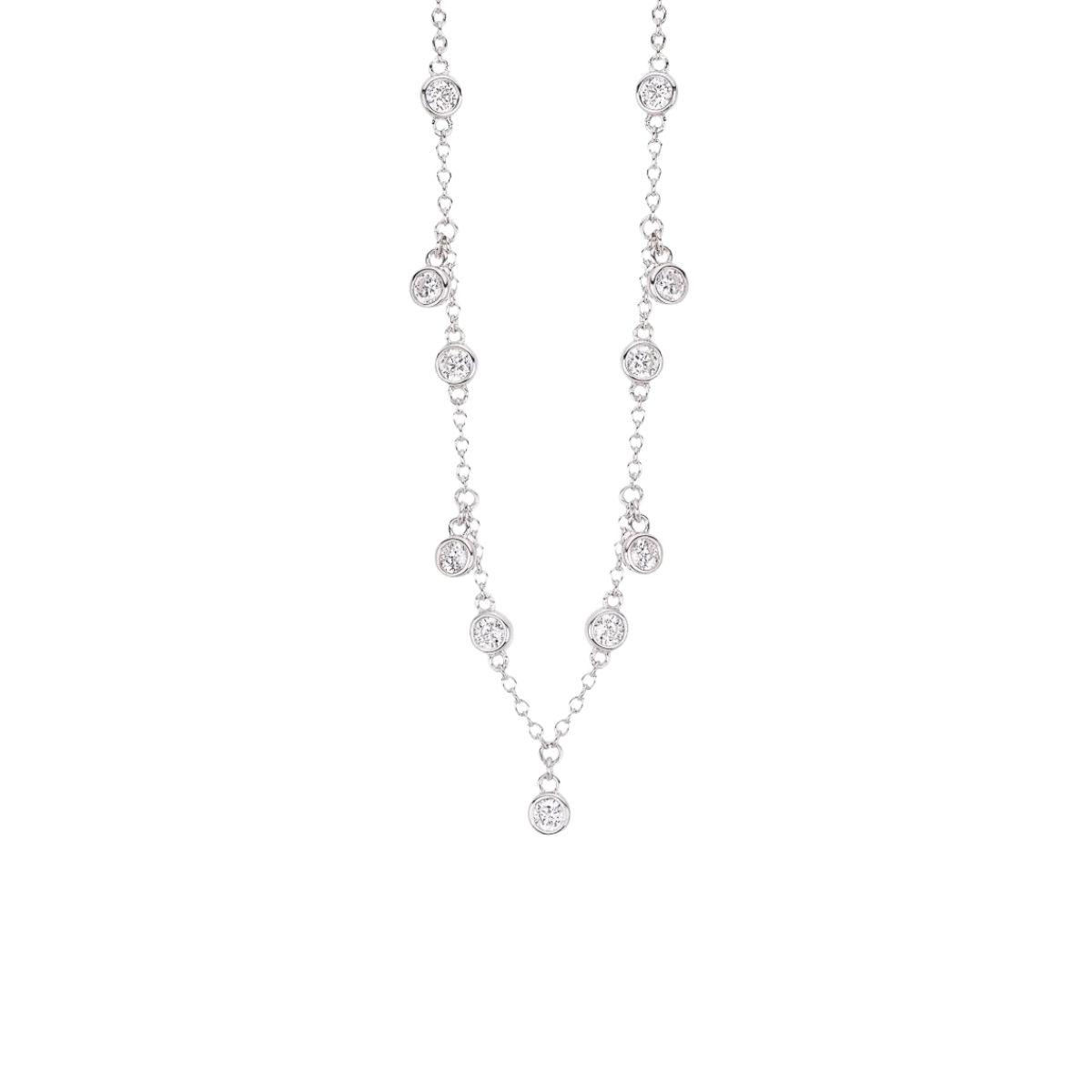 Collaret Mabina de Plata amb circonites blanques
