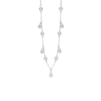 Collaret Mabina de Plata amb circonites blanques