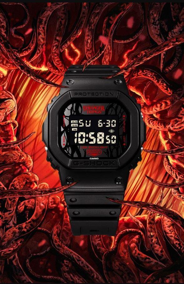RELOJ CASIO G-SHOCK DW-5600STT-1 EDICIÓN ESPECIAL STRANGER THINGS 