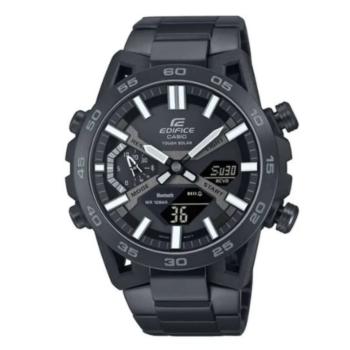RELOJ CASIO EDIFICE ECB-2000DC-1BEF CORREA Y ESFERA NEGRA 