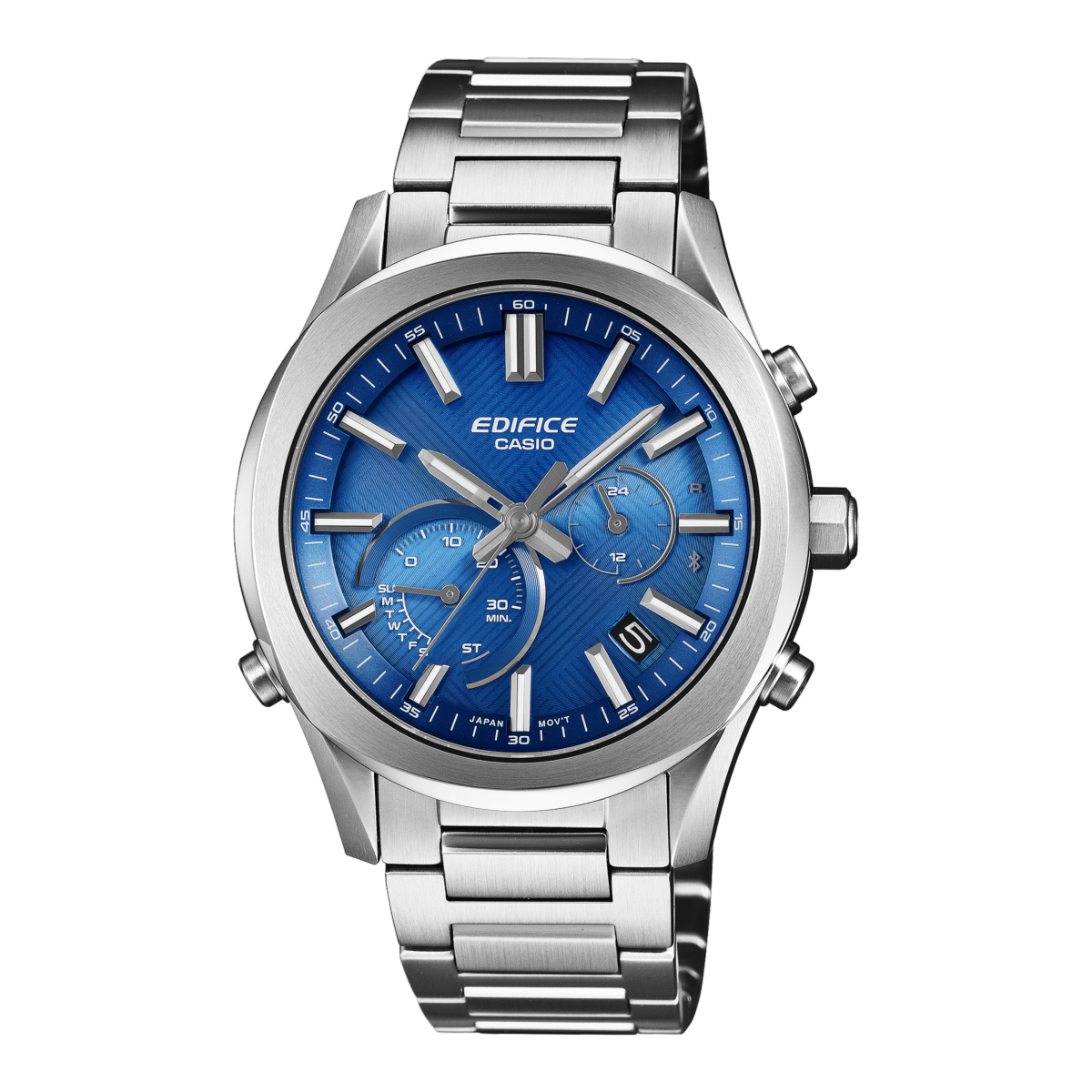 Rellotge Casio Edifice EQB-1300D-2A d’acer inoxidable amb esfera blava i cronògraf solar Bluetooth