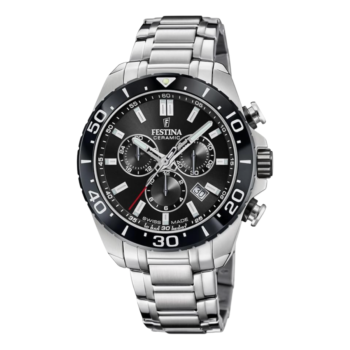 FESTINA SWISS MADE CHRONO WATCH BLACK DIAL F20042/4