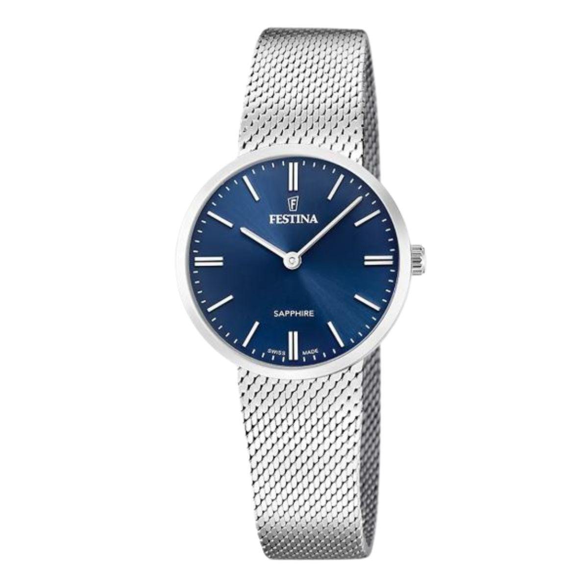 FESTINA SWISS MADE GRACE WATCH WITH NAVY BLUE DIAL F20075/3