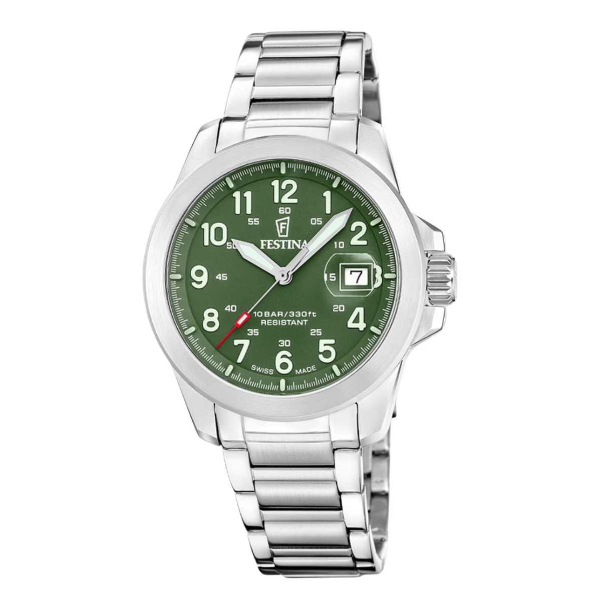 FESTINA SWISS-MADE WATCH WITH GREEN DIAL F20081/3
