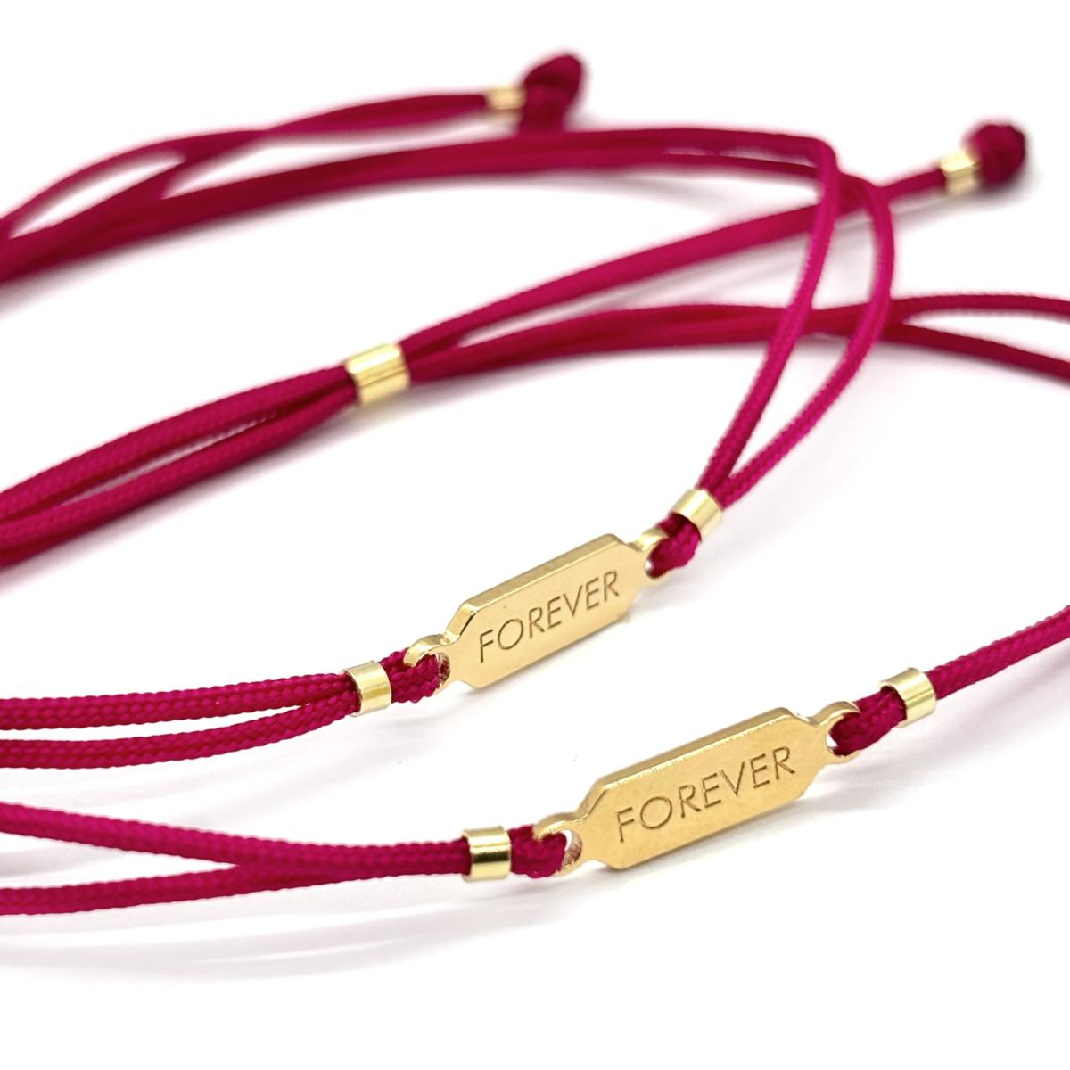 PACK PULSERAS TIQÜE BARCELONA CON PLACA DE PLATA BAÑADA EN ORO 