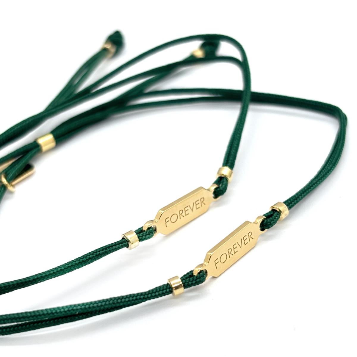 PACK PULSERAS TIQÜE BARCELONA CON PLACA DE PLATA BAÑADA EN ORO 