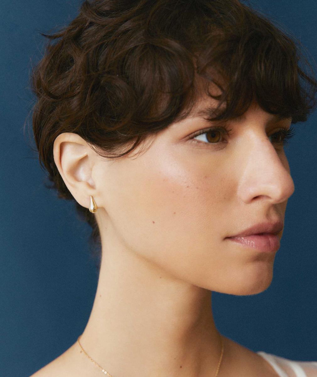 VIDAL & VIDAL 18TK GOLD PLATED EARRINGS G3690