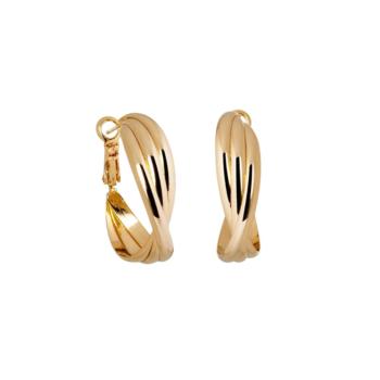 arracades banyats en or vidal i vidal, criolles entrellaçades.