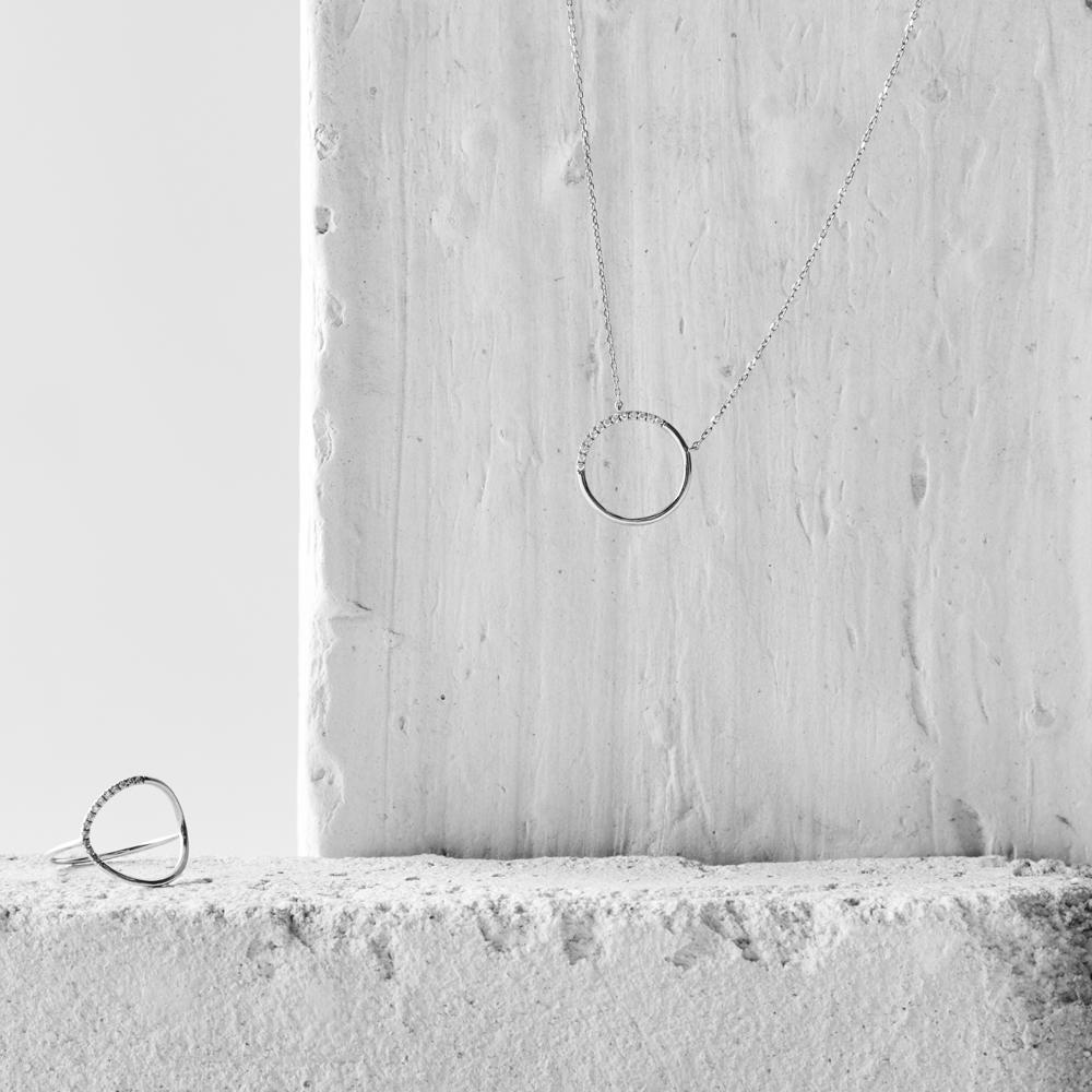 LECARRÉ RING FOR WOMEN GA107OR.13 GOLD AND DIAMONDS