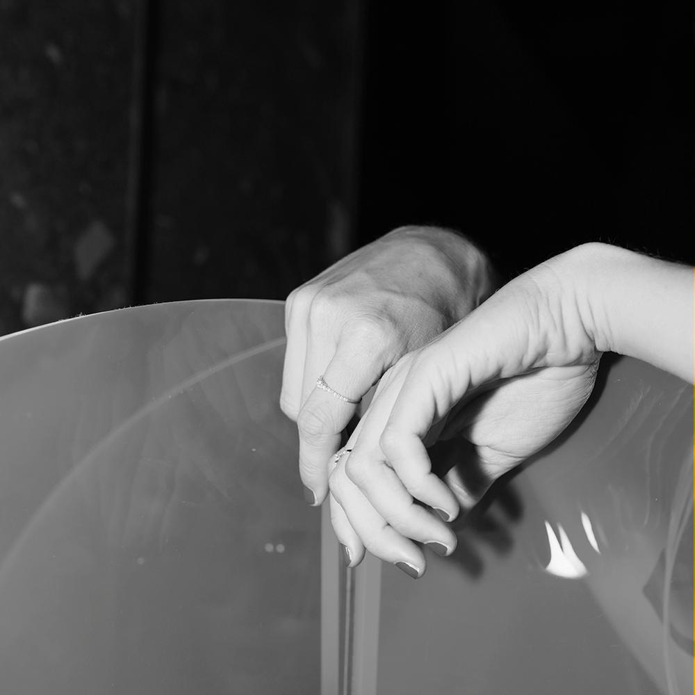 LECARRÉ RING FOR WOMEN GA131OB.13 GOLD AND DIAMONDS