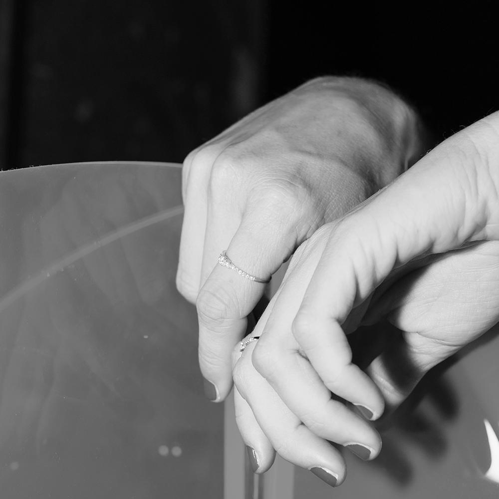 LECARRÉ RING FOR WOMEN GA131OB.13 GOLD AND DIAMONDS