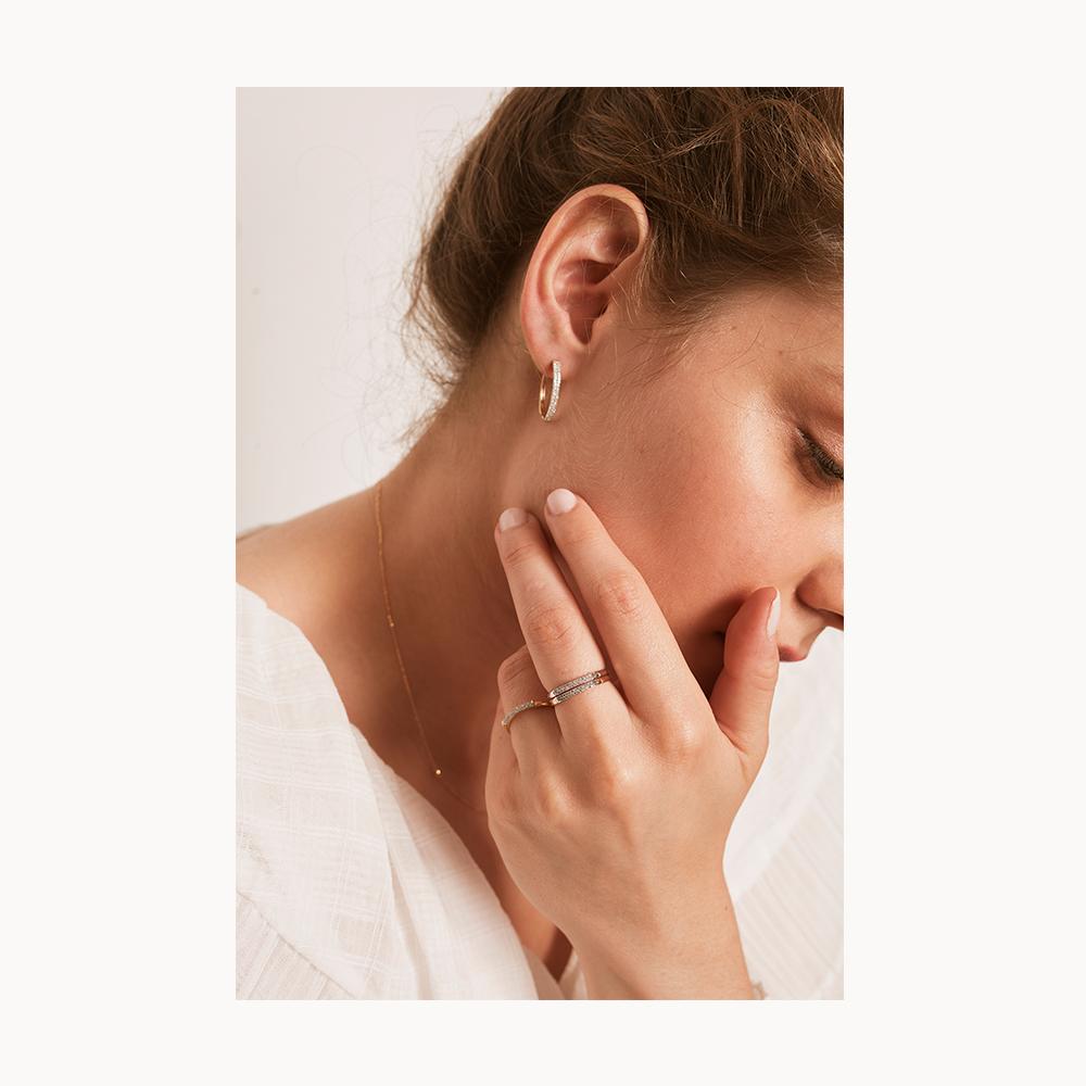 ARRECADES LECARRÉ D'OR 750mm I DIAMANTS DONA GB100OA.00