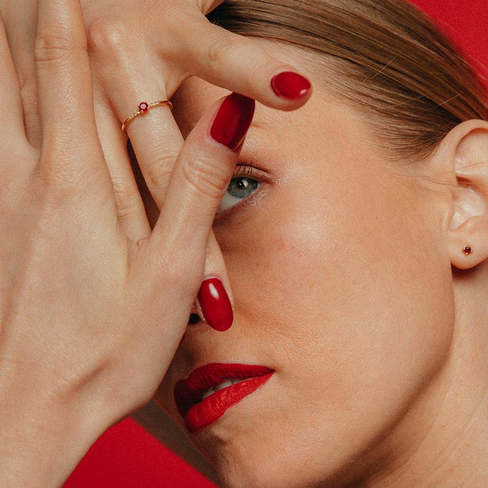 ARRACADES LECARRÉ OR I RUBI GB168RU