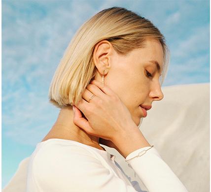 ARRACADES LLARGUES CLIPS SIVELLA OR 18K I DIAMANTS 0,060 CT LECARRÉ GB185OA