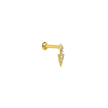 PIERCING LECARRÉ DE ORO AMARILLO Y DIAMANTE CON FORMA DE MINI DAGA GB196OA.00
