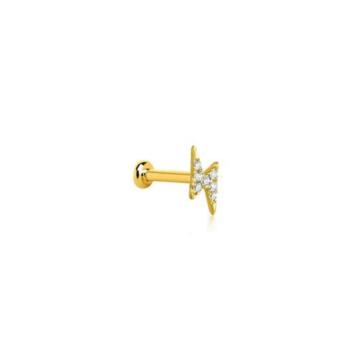PIERCING LECARRÉ MINI RAYO DE ORO AMARILLO Y DIAMANTE GB199OA.00