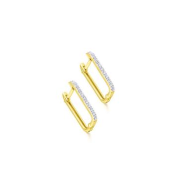 PENDIENTES DE ZERO DE ORO AMARILLO Y DIAMANTES LECARRÉ GB215OA.00