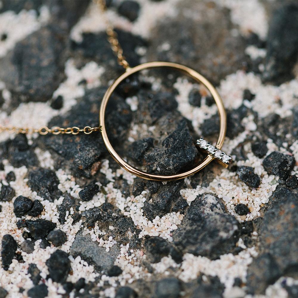 PENJOLL LECARRÉ D'OR 750mm Y DIAMANTS DONA GD112OA.00