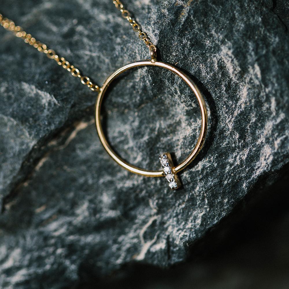 PENJOLL LECARRÉ D'OR 750mm Y DIAMANTS DONA GD112OA.00