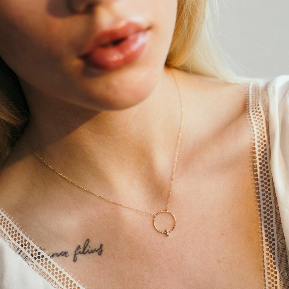 PENJOLL LECARRÉ D'OR 750mm Y DIAMANTS DONA GD112OA.00