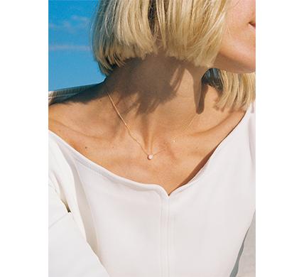 COLGANTE PERLE REDONDO DE ORO DE 18K CON DIAMANTES LECARRÉ GD140OA