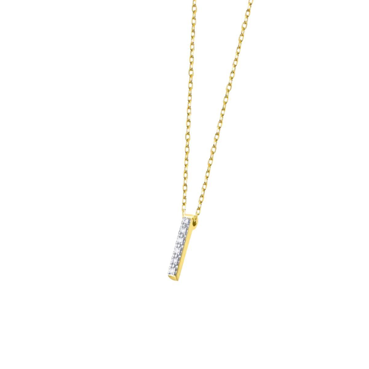 Lecarré pendant in 18k gold and white diamonds GD166OA.00