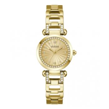 Reloj guess modelo ginger de color dorado y esfera de color dorado con circonitas blancas