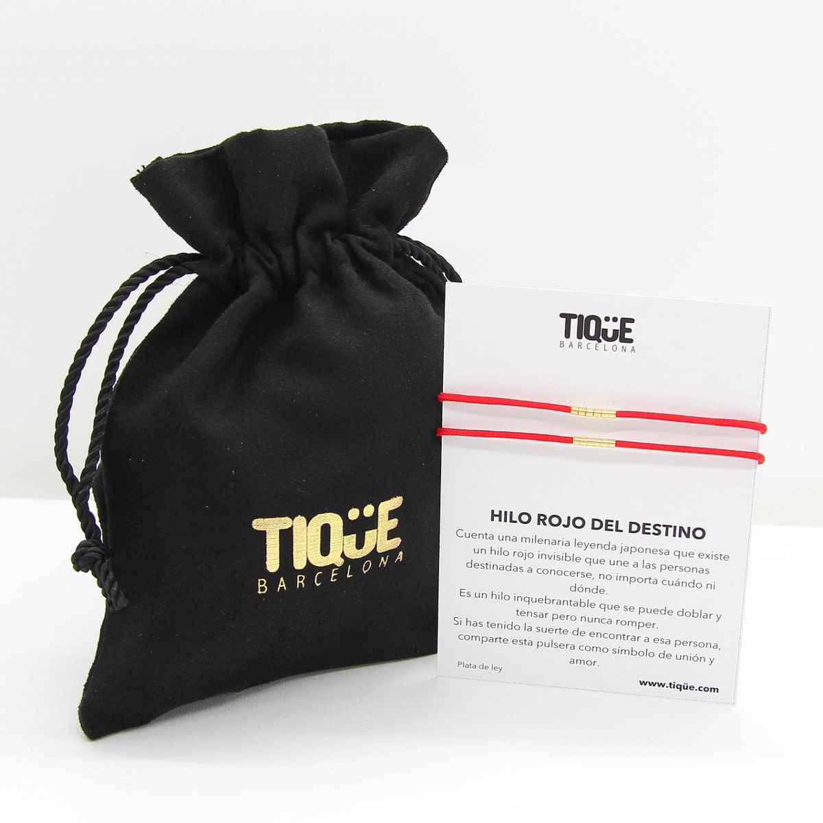 TIQÜE BARCELONA BRACELET PACK RED THREAD 